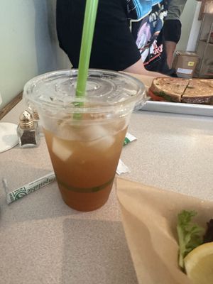 Peach tea   at Juniper Kitchen in Dover