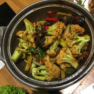 spicy organic cauliflower at Bodhi Garden by Aniseed in Shanghai