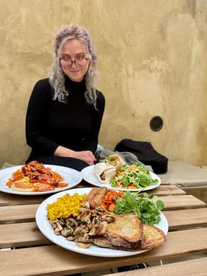 Amazing homemade vegan food at The Canvas at The Canvas: Shoreditch in East London