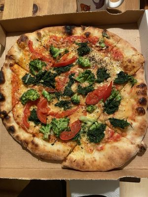 Pizza Vegetaria at Pizzeria Schlaflos in Frankfurt