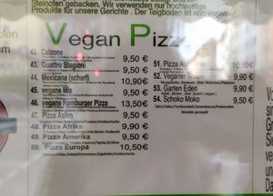 Karte Teil 2 at Pizzeria Schlaflos in Frankfurt