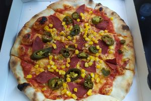 Pizza Mexicana at Pizzeria Schlaflos in Frankfurt