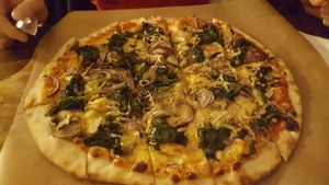 Pizza Quattro Stagioni (Nr. 15) at Pizzeria Schlaflos in Frankfurt