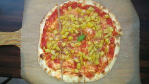 Pizza Peperoni Vegan at Pizzeria Schlaflos in Frankfurt