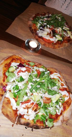 Vegan Döner Pizza at Pizzeria Schlaflos in Frankfurt