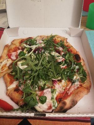 Döner Pizza! Beste!! at Pizzeria Schlaflos in Frankfurt