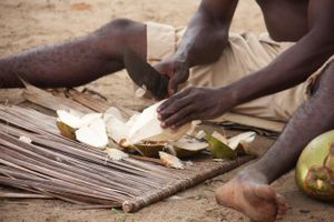 Handmade food at Tishi's Farm in Gede