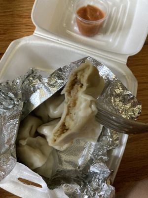 Veggie momos 10/10 5 stars  at Base Camp in Hanover