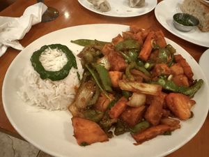Carrot & sweet potato tarkari  at Base Camp in Hanover