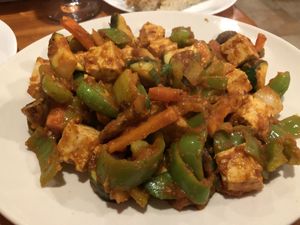 Tofu curry at Base Camp in Hanover
