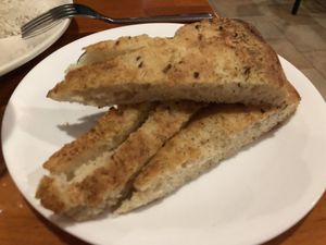 Herbed flat bread at Base Camp in Hanover
