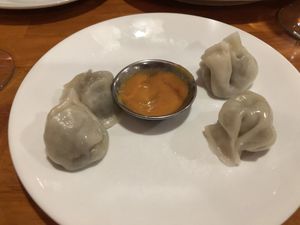 Veggie momos at Base Camp in Hanover