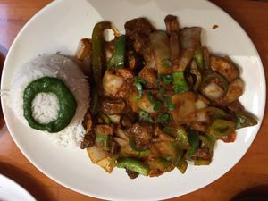 Mushroom Chili, not the chili you know at Base Camp in Hanover