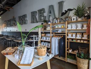Merch at Eat Real Cafe in Santa Clarita