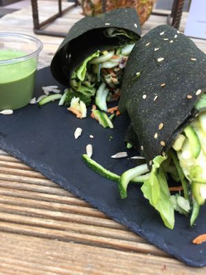 Piadina raw at #RAW VEGAN FIRENZE in Florence
