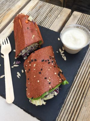 Piadina  at #RAW VEGAN FIRENZE in Florence