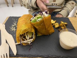 Wrap was amazing at #RAW VEGAN FIRENZE in Florence