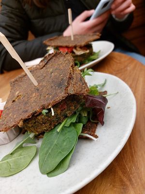 Protein Burgers at #RAW VEGAN FIRENZE in Florence
