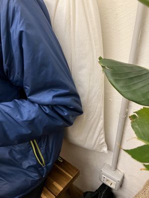 Pillow for relaxing on wall  at #RAW VEGAN FIRENZE in Florence