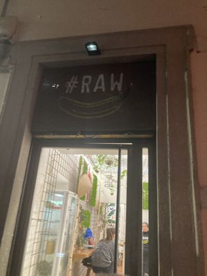 Raw door way   at #RAW VEGAN FIRENZE in Florence