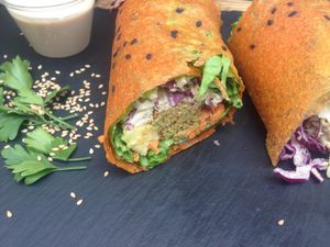 raw vegan wrap at #RAW VEGAN FIRENZE in Florence