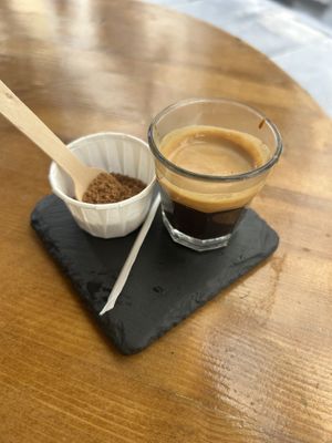 Espresso (eat in)  at #RAW VEGAN FIRENZE in Florence