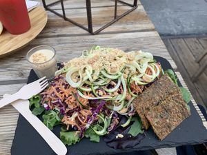 RAW noodle salad - huge!  at #RAW VEGAN FIRENZE in Florence