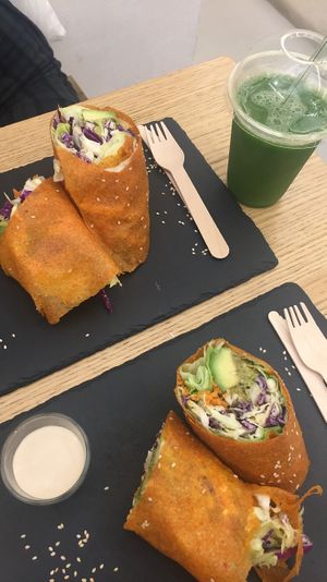 Wrap. Looks nice but is flavourless  at #RAW VEGAN FIRENZE in Florence