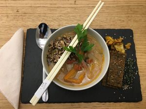 The poor miso ramen imitation. at #RAW VEGAN FIRENZE in Florence