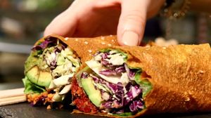 Avocado wrap at #RAW VEGAN FIRENZE in Florence