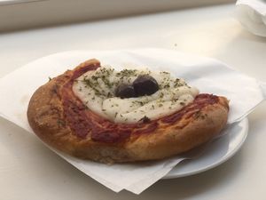 Sorry I already ate a bit 😺 at Bar Dolcezza in Catania