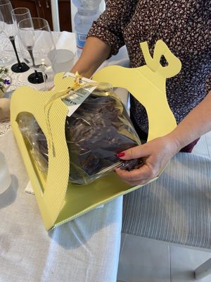 Vegan Colomba for Italian Easter celebrations  at Bar Dolcezza in Catania