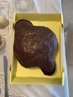 Vegan Colomba for Italian Easter celebrations  at Bar Dolcezza in Catania