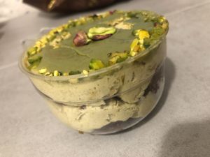Tiramisù pistacchio at Bar Dolcezza in Catania