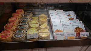 Selection of cheese, Tempeh and Tofu at Bar Dolcezza in Catania