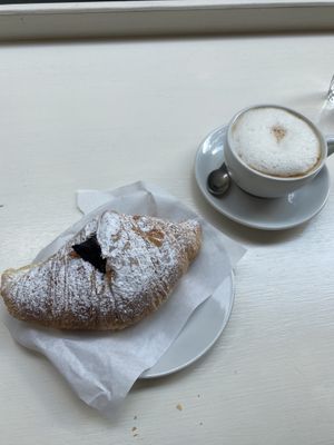 Vegan Croissant with chocolate filling  at Bar Dolcezza in Catania