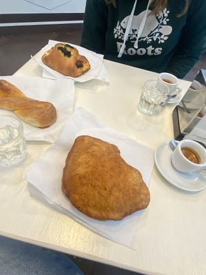 Savory vegan options   at Bar Dolcezza in Catania