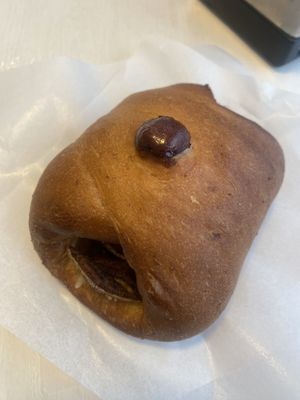 “cartocciata” potatoes, mozzarella and onions   at Bar Dolcezza in Catania