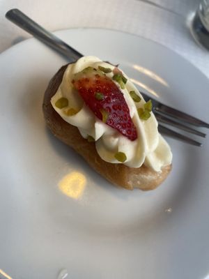 babà with cream  at Bar Dolcezza in Catania