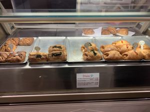 All vegan savoury “croissants”    at Bar Dolcezza in Catania