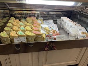 Vegan cheeses    at Bar Dolcezza in Catania