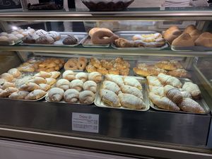 All vegan sweet croissants    at Bar Dolcezza in Catania