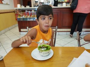 dolce pistacchio  at Bar Dolcezza in Catania