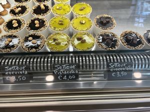 Dessert case   at Bar Dolcezza in Catania