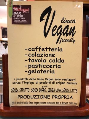 They have a large selection of vegan food  at Bar Dolcezza in Catania