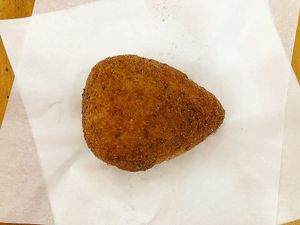 Vegan arancini  at Bar Dolcezza in Catania