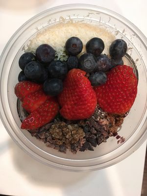 Chocolate acai bowl at Rise Up in San Antonio