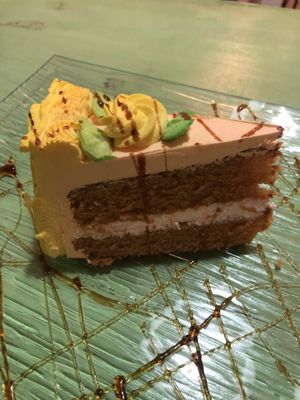 Lemon-orange cake at La Veganesa in Cadiz