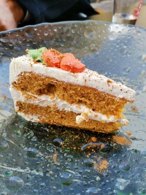 Carrot cake at La Veganesa in Cadiz