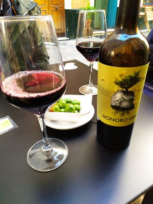 Vino tinto at La Veganesa in Cadiz